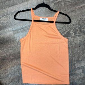 NWT Double Zero Tank Top Neon Orange Small